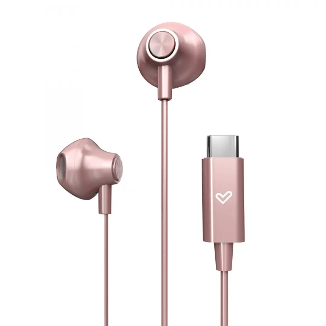 Energy Sistem EasyPods Auriculares de Boton - Sonido HD - Conexion Tipo C - Microfono Integrado - Control de Reproduccion - Cable 120 cm - Packaging R 1