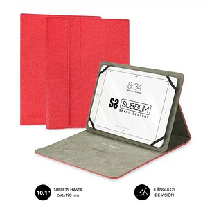 Subblim Clever Stand Case - Funda Universal para Tablet - Diseño Moderno y Elegante - Posicion Stand con 3 Angulos de Vision - Adaptable a Todos Los M