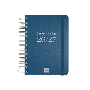 Finocam Cosmo Flex Agenda Escolar 26/27 - 1 Dia por Pagina - Formato 8º - 120x169mm - Tapas de Polipropileno - Papel de 80g/m2 - Espiral Metalica - Es