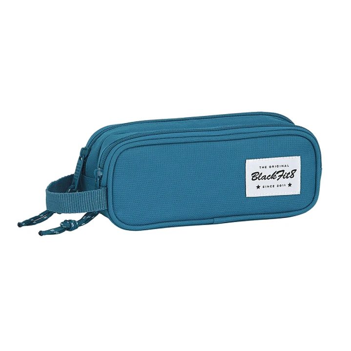 Safta Blackfit8 Egeo Portatodo - 2 Compartimentos con Cremalleras - Asa Lateral - 1L - 210x60x80mm - Color Azul 1