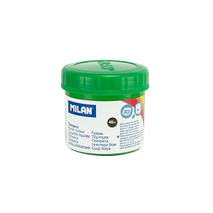 Milan Bote de Tempera 40ml - Secado Rapido - Mezclable - Color Verde Claro