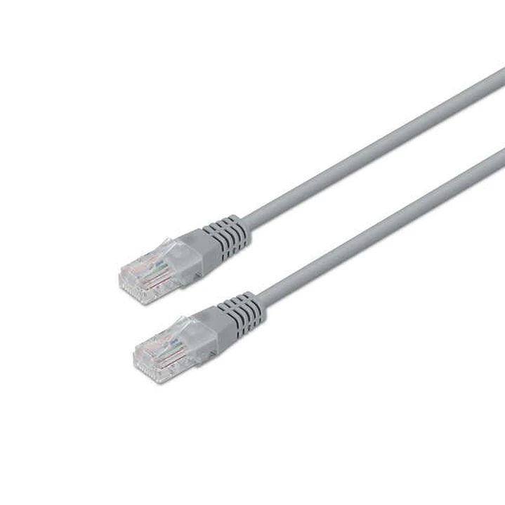 Aisens Cable de Red Latiguillo RJ45 LSZH Cat.6 UTP AWG24 - 10m - Libre de Halogenos - 10/100/1000 Mbit/s - Color Gris 1