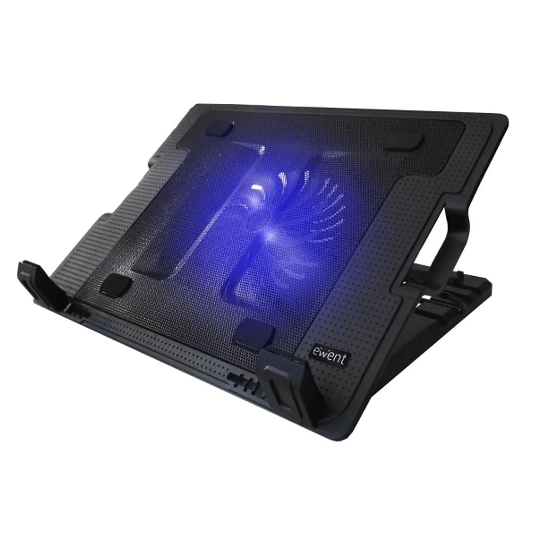 Ewent Soporte para Portatil - Ventilador Grande Silencioso hasta 17