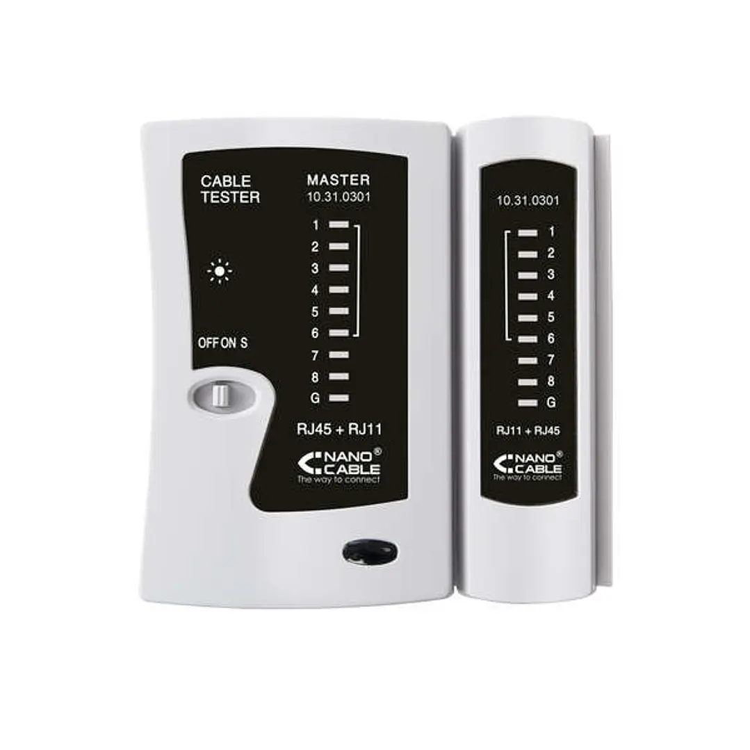 Nanocable Testeador para Cable RJ11/RJ12/RJ45 1