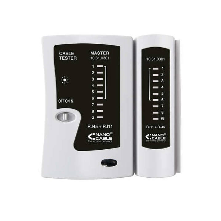 Nanocable Testeador para Cable RJ11/RJ12/RJ45 1