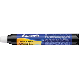 Pelikan Pipeta de Tinta China 9ml - Ideal para Dibujo y Caligrafia - Resistente al Agua - Secado Rapido - Color Negro