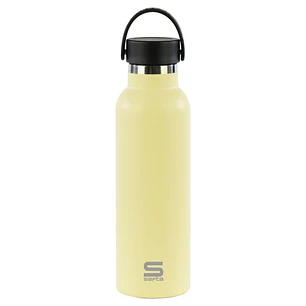 Safta Botella Termo de 600ml - Acero Inoxidable - Asa Superior - Color Amarillo
