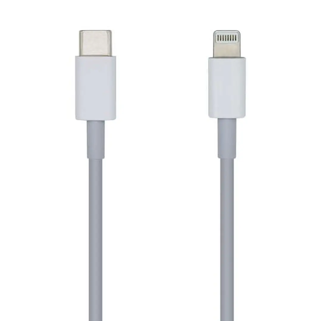 Aisens Cable Lightning a USB-C USB 2.0 - Lightning/M-USB-C/M - 20cm - Color Blanco 1