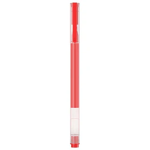 Xiaomi High-Capacity Caja de 10 Boligrafos de Gel - Punta 0.5mm - Alta Capacidad - Secado Rapido - Color Rojo
