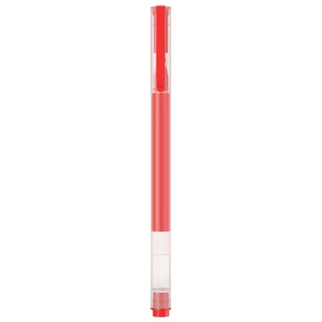 Xiaomi High-Capacity Caja de 10 Boligrafos de Gel - Punta 0.5mm - Alta Capacidad - Secado Rapido - Color Rojo 1