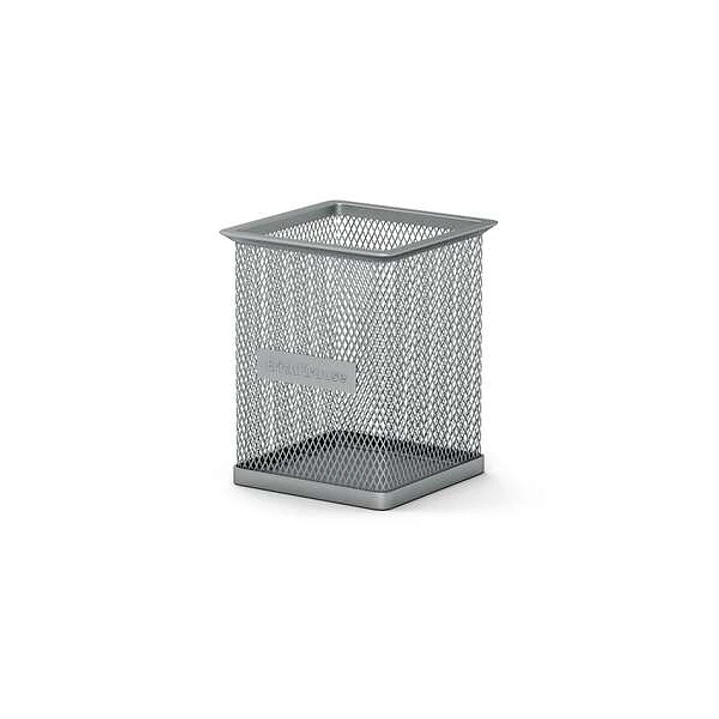 Erichkrause Compass Classic Portalapices Cuadrado 80×80×95mm - Acero Inoxidable Calado - Color Plata 1