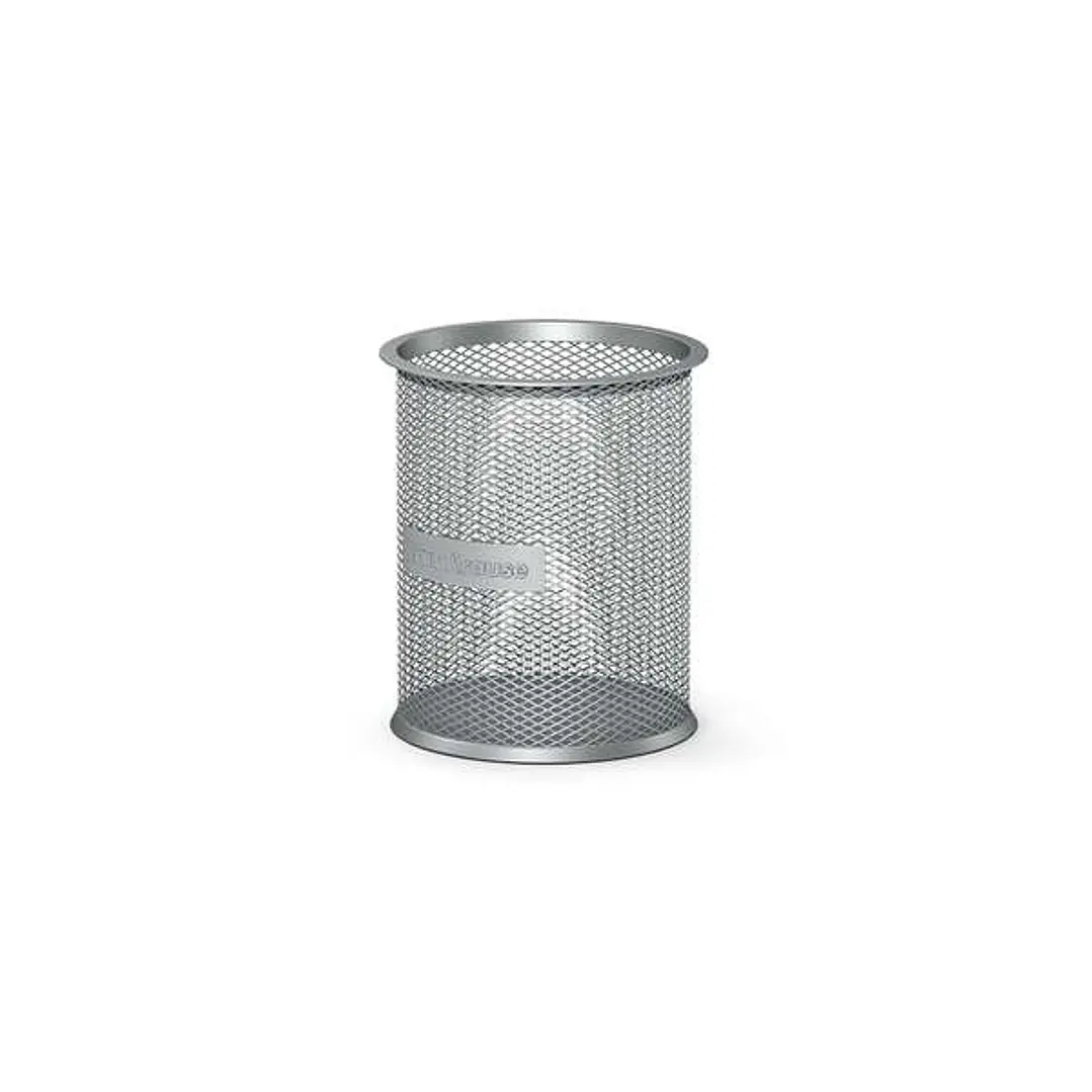 Erichkrause Compass Classic Portalapices Redondo 90?100mm - Base Redonda de Acero Inoxidable - Diseño Moderno y Elegante - Color Plata 1