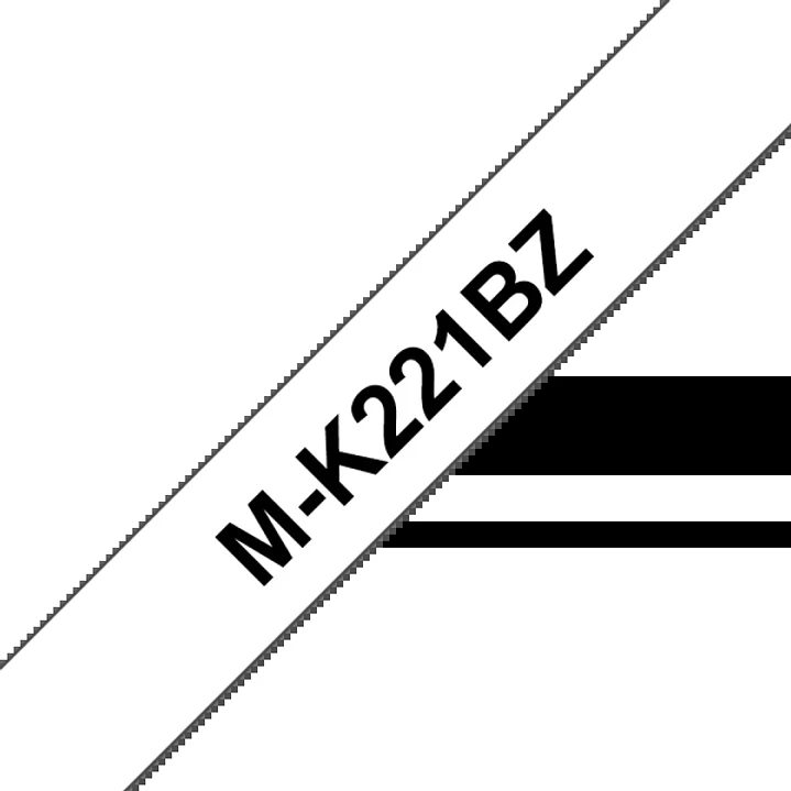 Brother MK221BZ Cinta No Laminada Generica de Etiquetas - Texto negro sobre fondo blanco - Ancho 9mm x 8 metros 1