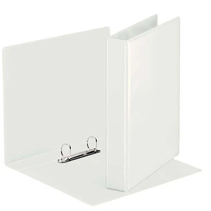 Esselte Carpeta Canguro Gama Basica 16mm A4 - Mecanismo 2 Anillas Redondas - 2 Bolsillos Exteriores - Color Blanco