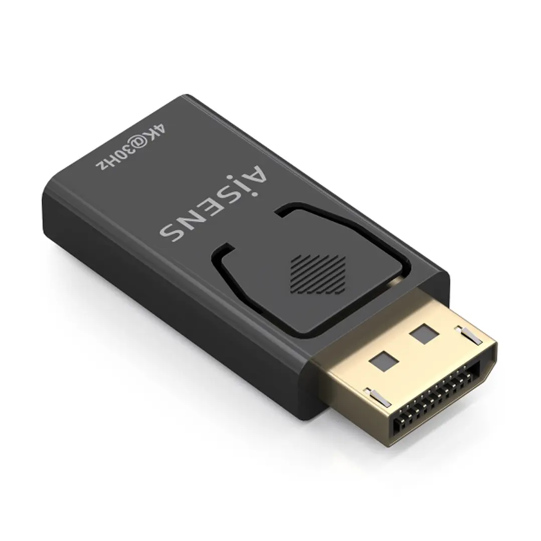 Aisens Conversor DisplayPort a HDMI - DP/M - HDMI/H - 4K30Hz - Color Negro 1