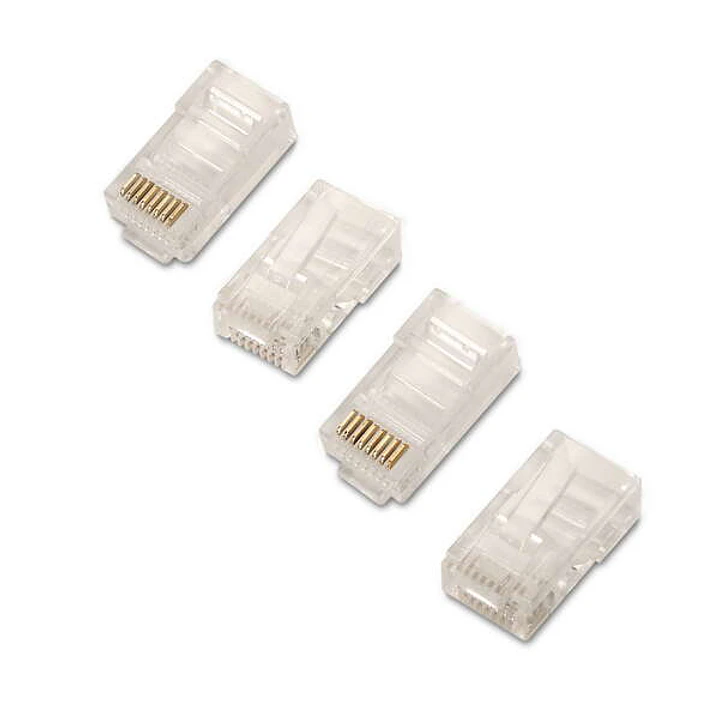Aisens Pack de 10 Conectores RJ45 8 Hilos Cat.6 AWG24 - Color Transparente 1
