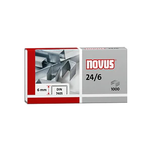 Novus 24/6 Din Caja de 1000 Grapas 24/6 Galvanizadas