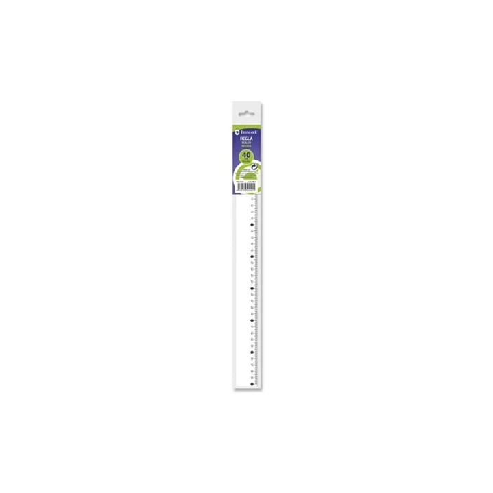 Bismark Regla Milimetrada 40cm - Fabricada en Plastico - Ideal para Colegio - Transparente 1
