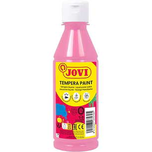 Jovi Tempera Paint Tempera Liquida 250ml - Base Agua - Lista para Usar - Alto Poder Cubriente - Secado Rapido - Excelente Fluidez - Adherencia en Mult