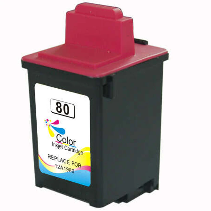 Lexmark 80 Color Cartucho de Tinta Generico - Reemplaza 12A1980E 1