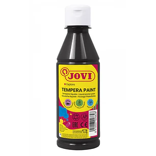 Jovi Tempera Paint Tempera Liquida 250ml - Base Agua - Lista para Usar - Alto Poder Cubriente - Secado Rapido - Excelente Fluidez - Adherencia en Mult