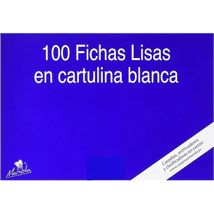 Mariola Pack de 100 Fichas Lisas Nº3 para Fichero - Medidas 150x100mm - Color Blanco