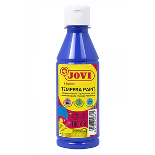 Jovi Tempera Paint Tempera Liquida 250ml - Base Agua - Lista para Usar - Alto Poder Cubriente - Secado Rapido - Excelente Fluidez - Adherencia en Mult
