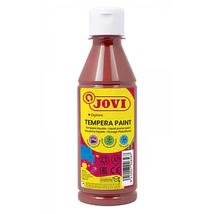 Jovi Tempera Paint Tempera Liquida 250ml - Base Agua - Lista para Usar - Alto Poder Cubriente - Secado Rapido - Excelente Fluidez - Adherencia en Mult