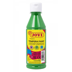 Jovi Tempera Paint Tempera Liquida 250ml - Base Agua - Lista para Usar - Alto Poder Cubriente - Secado Rapido - Excelente Fluidez - Adherencia en Mult