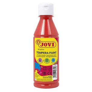 Jovi Tempera Paint Tempera Liquida 250ml - Base Agua - Lista para Usar - Alto Poder Cubriente - Secado Rapido - Excelente Fluidez - Adherencia en Mult