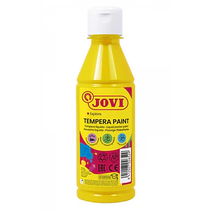 Jovi Tempera Paint Tempera Liquida 250ml - Base Agua - Lista para Usar - Alto Poder Cubriente - Secado Rapido - Excelente Fluidez - Adherencia en Mult