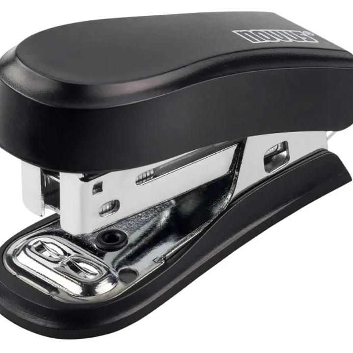 Novus Mini Grapadora Compacta - Hasta 12 Hojas - Grapado Cerrado y Abierto - Incluye 320 Grapas - Color Negro 1