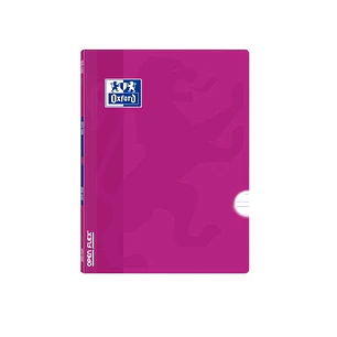 Oxford School Classic Openflex Libreta Grapada A5+ 48 Hojas Pautado 3.5 con Margen - Tapa de Plastico Translucido - Ideal para Estudiantes - Color Lil
