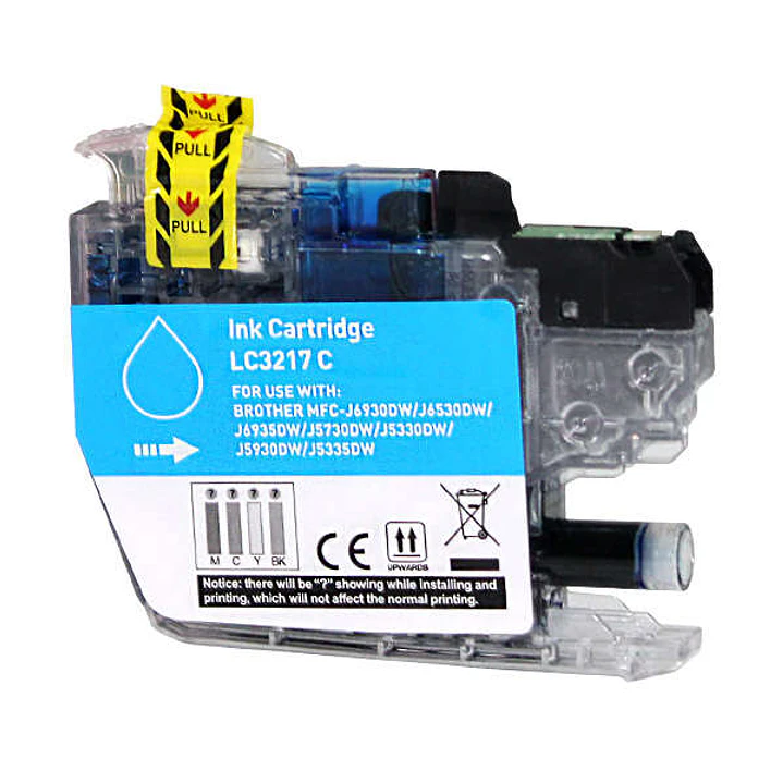 Brother LC3217 Cyan Cartucho de Tinta Generico - Reemplaza LC3217C 1