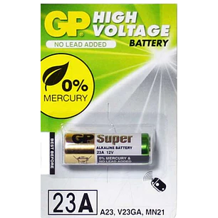 GP Pack de 1 Pila Alcalina 23A 12V