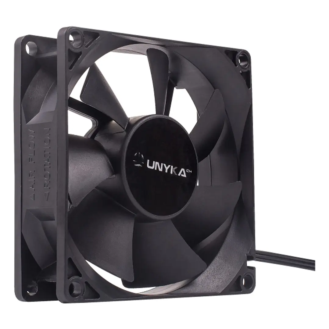 Unykach Ventilador 90mm - Velocidad Max. 2000rpm - Color Negro 1