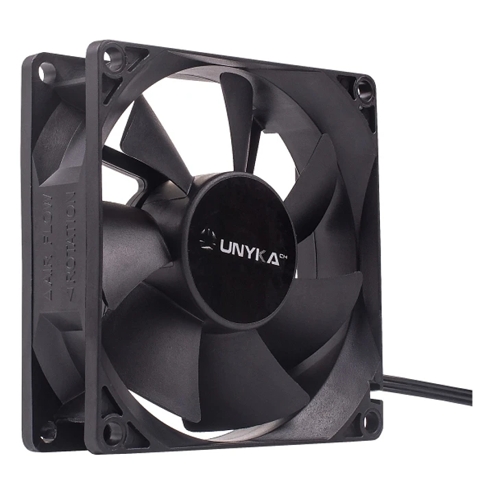 Unykach Ventilador 90mm - Velocidad Max. 2000rpm - Color Negro 1
