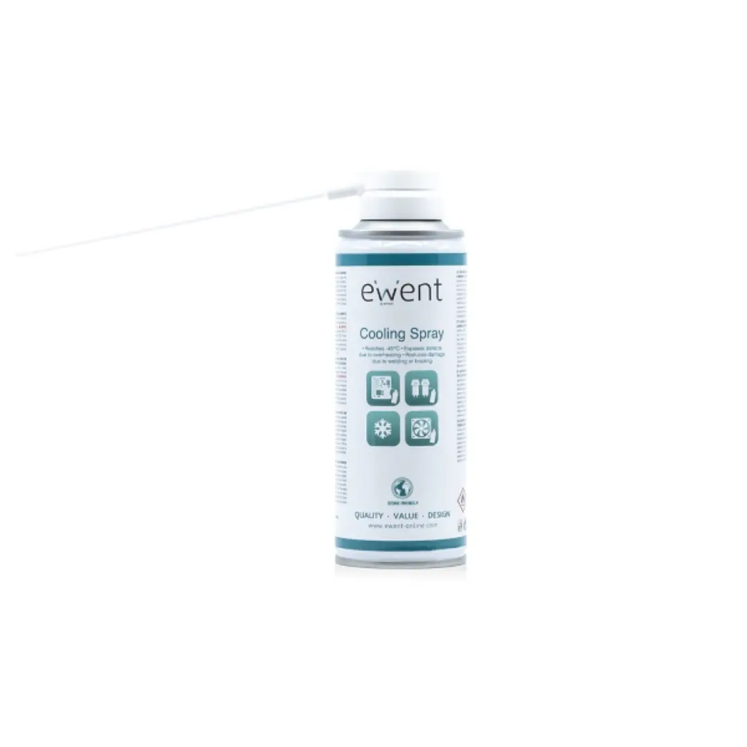 Ewent Spray Refrigerante - Deteccion de Sobrecalentamientos - Limpieza sin Residuos - Color Incoloro 1