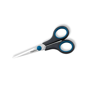 Dahle 54405 Office Comfort-Grip Tijeras de Acero Templado 14cm - Hojas Afiladas - Mangos Revestidos de Goma