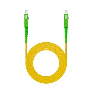 Nanocable Cable Fibra SC/APC-SC/APC Monomodo LSZH 10m - Color Amarillo