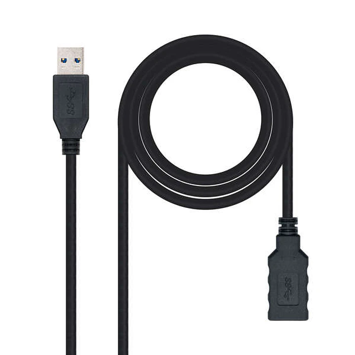 Nanocable Cable USB-A 3.0 Macho a USB-A Hembra 2m 1