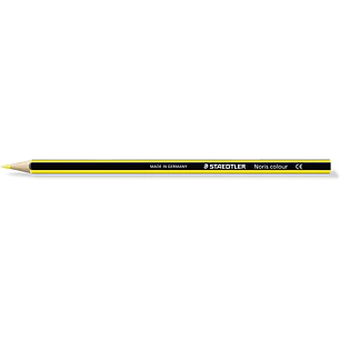 Staedtler Noris Colour 185 Lapiz Hexagonal de Color - Resistencia a la Rotura - Material Wopex - Color Amarillo Claro
