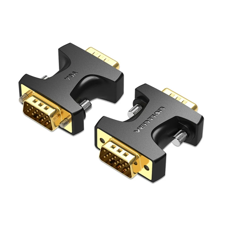 Vention Adaptador VGA Macho a VGA Macho - Color Negro 1