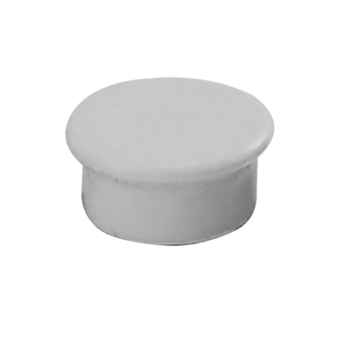 Dahle 95513 Pack de 10 Imanes para Pizarra Blanca - Diametro de 13mm - Color Gris 1