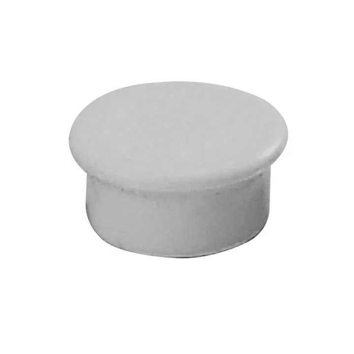 Dahle 95513 Pack de 10 Imanes para Pizarra Blanca - Diametro de 13mm - Color Gris 1