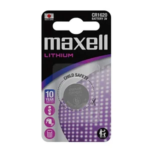 Maxell Lithium CR1620 Pack de 1 Pila 3V