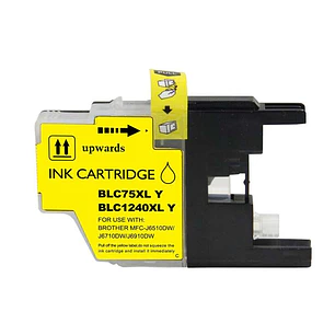 Brother LC1240XL/LC1220XL/LC1280XL Amarillo Cartucho de Tinta Generico - Reemplaza LC1240Y/LC1220Y/LC1280XLY