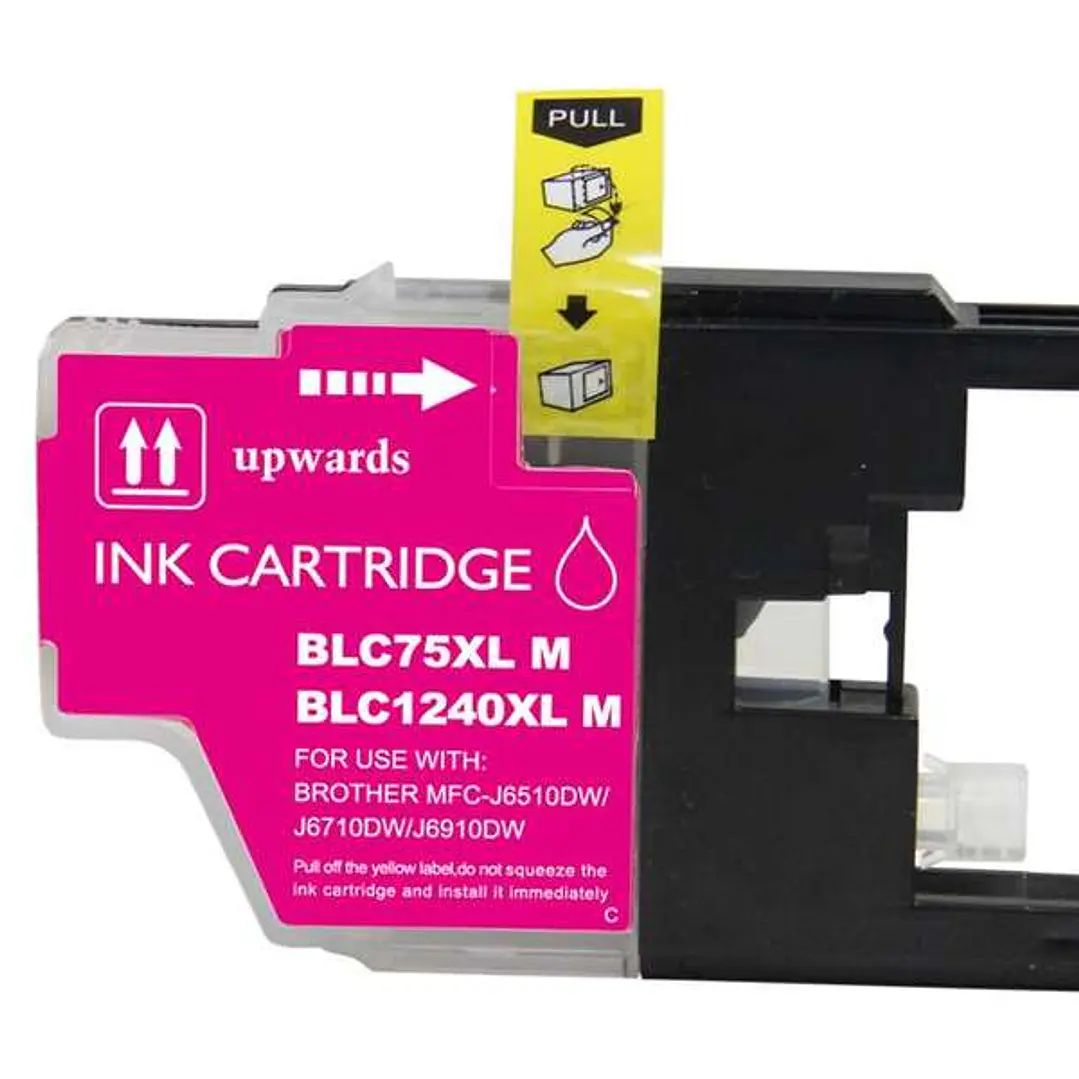 Brother LC1240XL/LC1220XL/LC1280XL Magenta Cartucho de Tinta Generico - Reemplaza LC1240M/LC1220M/LC1280XLM 1