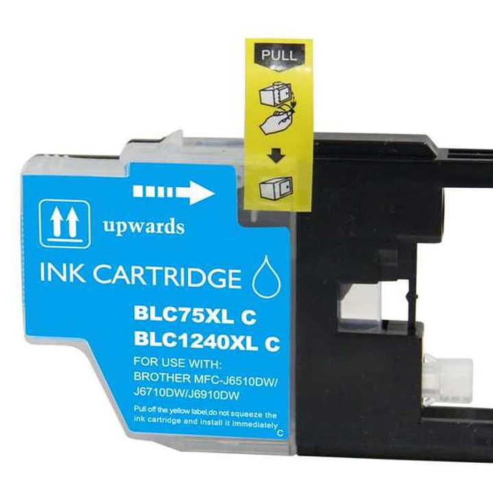 Brother LC1240XL/LC1220XL/LC1280XL Cyan Cartucho de Tinta Generico - Reemplaza LC1240C/LC1220C/LC1280XLC 1