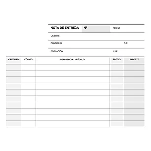 Apli Talonario Entrega 1/8 Apaisado Triplicado - 210 x 148mm - Copias Autocopiativas - Numeracion Secuencial - Tapa Protectora - Blanco